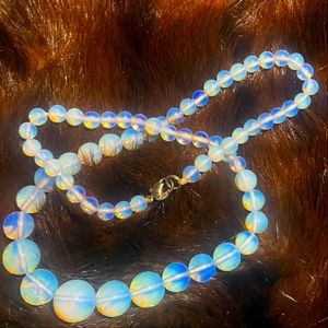 Opalite bead necklace